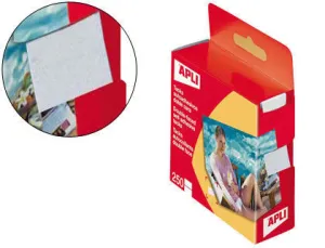 APLI  TACKS AUTOADHESIVOS DOBLE CARA PACK DE 250 UNIDADES  12X16MM - IDEAL PARA FOTOS, SCRAPBOOKING Y MANUALIDADES - LIBRE DE ACIDOS