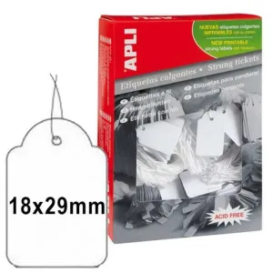 APLI CAJA DE 1000 ETIQUETAS COLGANTES 18X29 MM REF 00389