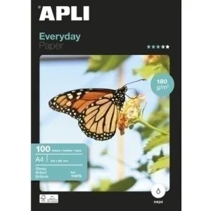 APLI PAPEL FOTOGRAFICO EVERYDAY 10 X 15 CM 180G 100 HOJAS