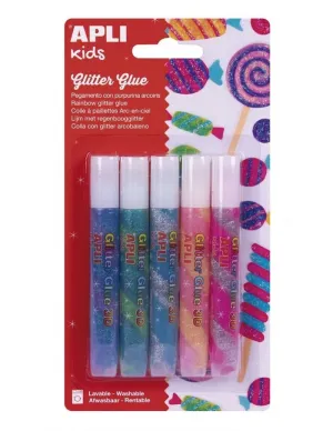 B. GLITTER GLUE ARCOIRIS 3D 5U AP17611