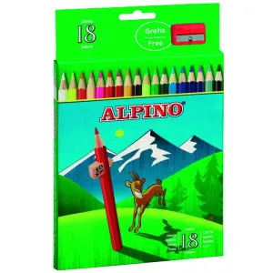 MASATS LAPICES ALPINO 18 COLORES AL000656 MAK630041