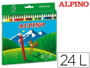 MASATS LAPICES ALPINO 24 COLORES AL000658 MAK630042