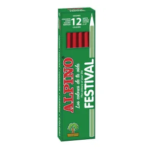 MASATS LAPICES ALPINO UNICOLOR 12 UD ROJO C0131005 MAK649439