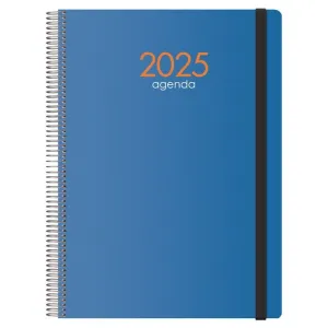 DOHE AGENDA 2026 ANUAL 11625 SYNCRO CON MUELLE DIA POR PAGINA AZUL 21X29,7CM 2025 DH11625
