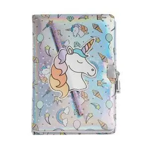 MIQUEL RIUS BACK2FUN DIARIO SECRETO HOLOGRAFICO UNICORNIO - CIERRE CON CANDADO - LAPIZ INCLUIDO