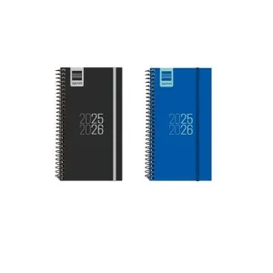 AGENDA ESCOLAR (2025-26) FINOCAM CATALAN ESPIR ESPIRAL TAPA PP S/V APAIS. E9 94X171 CON GOMA ASSORTIMENT PACK DE 9