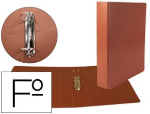 CARPETA DE 2 ANILLAS 40MM MIXTAS LIDERPAPEL FOLIOCARTON CUERO