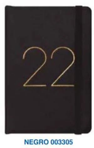 AGENDA 22 CAMPUS 93X144 SV PU NEGRO