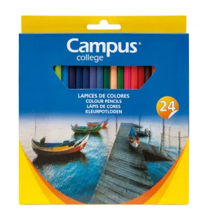 CAMPUS LAPICES COLORES CAMPUS HEXAGON.24COL 24 COLORES MAK630480