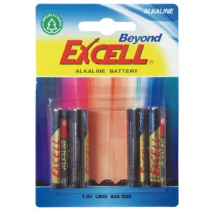 CAMPUS PILAS EXCELL ALCALINAS AAA/BL.4UD LR03 AAA MAK220043