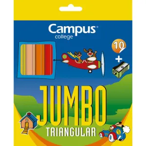 CAMPUS LAPICES COLORES CAMPUS JUMBO TRI.C/10 90400 MAK630044