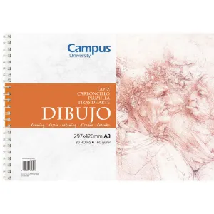 CAMPUS BLOC DIBUJO CAMPUS A3 160G 30H HSSK-A3 MAK600303