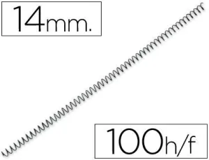 CAMPUS ESPIRAL METALICA PASO5:1/64 14MM 100U 3034E4N14 MAK220434