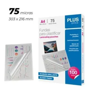 CAMPUS FUNDA PLAST.PLUS A4 304X216 75MC 100U A4 75MC MAK248576