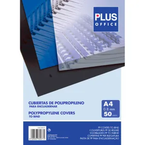 CAMPUS CUBIERTA PLUS PP A4 0,8MM TRANSP/50U ESP425800 MAK220126