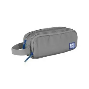 OXFORD B-SMART ESTUCHE PORTATODO - 3 COMPARTIMENTOS - ASA LATERAL - FABRICADO EN MATERIAL RECICLADO - COLOR GRIS