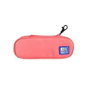 OXFORD KANGOO B-HOOK ESTUCHE COFRE CON GANCHO - BOLSILLO INTERIOR CON MALLA - GOMA ELASTICA PARA CUADERNOS - SEMIRRIGIDO - 21X8X4.8CM - COLOR LILA
