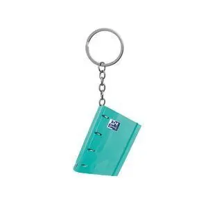 OXFORD EUROPEANBINDER LLAVERO CON FORMA DE CARPETA DE ANILLAS - PERFECTO PARA REGALAR O COLECCIONAR - COLOR MENTA
