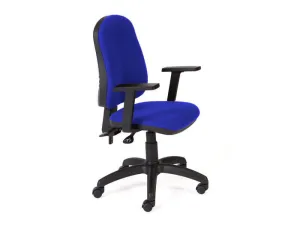 SILLA ROCADA DIRECCION SISTEMA ASINCRO CON BRAZOS COLOR AZUL