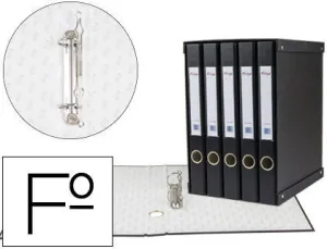 PARDO MODULOS COMPACTOS 5 ARCHIV NEGRO LOMO 25 MM CARTON RIGIDO FORRADO PVC REF 924501