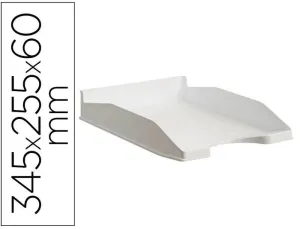 BANDEJA SOBREMESA ARCHIVO 2000 ECOGREEN PLASTICO 100% RECICLADO APILABLE FORMATOS DIN A4 Y FOLIO COLOR BLANCO