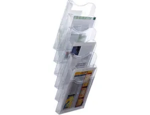 ARCHIVO 2000 EXPOSITOR DE 7 COMPARTIMENTOS A4 VERTICAL TRANSPARENTE.155X239X665 MM.REF.6126    CS37949