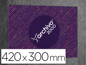 EXPOSITOR MURAL ARCHIVO 2000 PREMIUM DE PARED CON ADHESIVO POLIESTIRENO TRANSPARENTE DIN A3 HORIZONTAL 420X300 MM