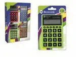BISMARK C-50 CALCULADORA ESCOLAR DE 8 DIGITOS - FUNCIONES BASICAS Y MEMORIA - ALIMENTACION SOLAR Y A PILAS - COLORES ALEATORIOS SURTIDOS