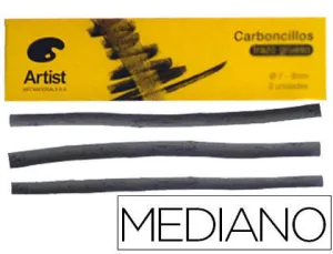 ARTIST ART MATERIALS CAJA 6 CARBONCILLOS MEDIANOS 5-6 MM. REF. W002 CS57217