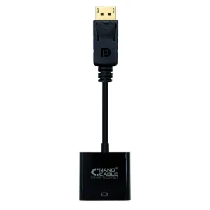 NANOCABLE CONVERSOR DISPLAYPORT A SVGA - DISPLAYPORT /M-SVGA/H - 15 CM - COLOR NEGRO