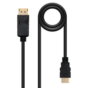NANOCABLE CABLE CONVERSOR DISPLAYPORT A HDMI - DP/M - HDMI/M - 0.5 M - COLOR NEGRO