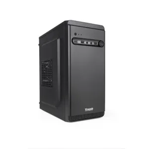 TOOQ CAJA MINITORRE MICRO-ATX/MINI-ITX - TAMAÃ±O DISCO SOPORTADO 3.5, 2.5 - USB3.0, 2.0, AUDIO HD - VENTILADOR 80MM INCLUIDO - COLOR NEGRO