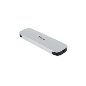 TOOQ CAJA EXTERNA M.2 CCS USB3.1 GEN1 ALUMINIO - COLOR PLATA