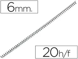 PLUS OFFICE ESPIRALES P.56 4:1 6MM C/200 3034EMN06 MAK215238