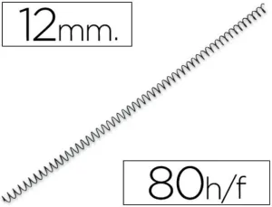 PLUS OFFICE ESPIRALES P.56 4:1 12MM C/200 3034EMN12 MAK215241