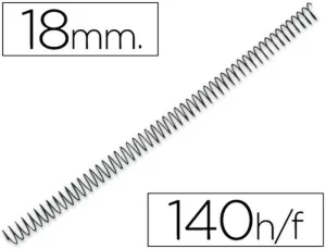 PLUS OFFICE ESPIRALES P.56 4:1 18MM C/100 3034EMN18 MAK215244