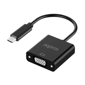 APPROX ADAPTADOR USB-C MACHO A VGA HEMBRA - RESOLUCION HASTA 1080P/60HZ - CABLE DE 13CM