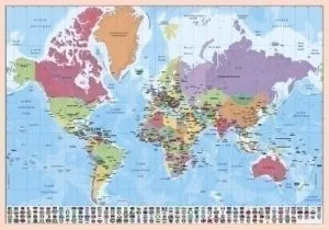 ERIK VADE ESCOLAR MAPA MUNDO 34,5C59,5CM