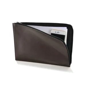 FRAGA CARTERA CREMALLERA PIEL DYNAMIC COLOR MARRON A5 CUARTILLA FR75576