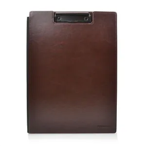 FRAGA CARPETA MINICLIP EN PIEL DYNAMIC COLOR MARRON TAMAÑO FOLIO FR79276