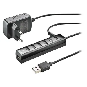 NGS IHUB7 TINY HUB USB 2.0 - 7 PUERTOS USB 2.0 - ADAPTADOR DE CORRIENTE - VELOCIDAD HASTA 480MBPS