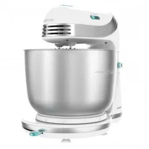 CECOTEC CECOMIXER EASY WHITE BATIDORA AMASADORA 250W - BOL DE ACERO INOXIDABLE DE 3,5L - MOVIMIENTO PLANETARIO - 6 VELOCIDADES