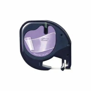 DYMO LETRATAG S0721530 CINTA DE ETIQUETAS GENERICA PARA ROTULADORA - TEXTO NEGRO SOBRE FONDO TRANSPARENTE - ANCHO 12MM X 4 METROS (12267)