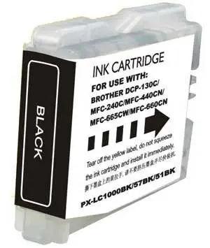 BROTHER LC1000XL/LC970XL NEGRO CARTUCHO DE TINTA GENERICO - REEMPLAZA LC1000BK/LC970BK