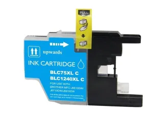 BROTHER LC1240XL/LC1220XL/LC1280XL CYAN CARTUCHO DE TINTA GENERICO - REEMPLAZA LC1240C/LC1220C/LC1280XLC