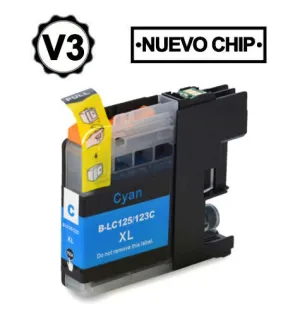 BROTHER LC125XL CYAN CARTUCHOS DE TINTA GENERICO - REEMPLAZA LC125XLC