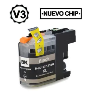BROTHER LC127XL NEGRO CARTUCHOS DE TINTA GENERICO - REEMPLAZA LC127XLBK