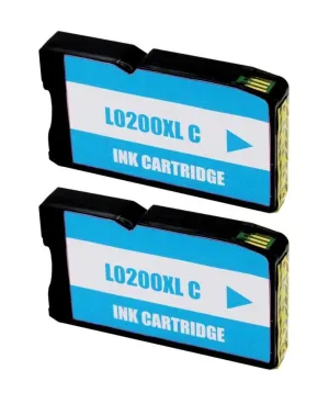LEXMARK 200XL CYAN PACK 2 CARTUCHOS DE TINTA GENERICOS - REEMPLAZA 14L0198