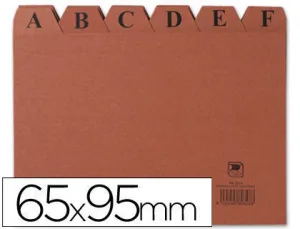 MARIOLA INDICE A-Z NÂº1 PARA FICHERO - MEDIDAS 95X65MM - COLOR MARRON