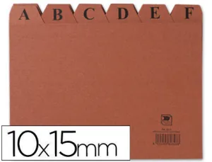 MARIOLA INDICE A-Z NÂº3 PARA FICHERO - MEDIDAS 150X100MM - COLOR MARRON